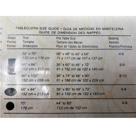 Dynasty Jacquard Tablecloth‎ Oblong 52" x 70" Gold/Cream - Picture 4 of 5